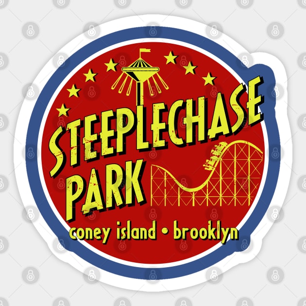 Steeplechase Park Sticker by PopCultureShirts